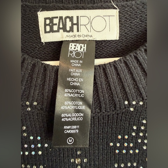 Beach Riot Vivienne Blizzard Fairisle Mini Sweater Dress - Picture 9 of 9